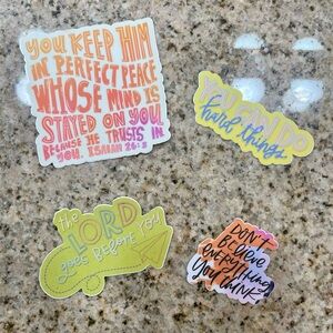 Inspirational Sticker Set with Multicolor Designs